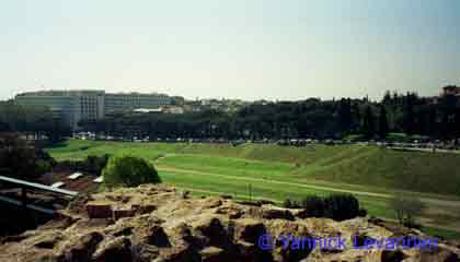 Vue du balcon sur le Circus Maximus